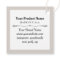 2" Kraft Square Hang Tags with String Custom Logo