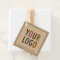 2" Kraft Square Hang Tags with String Custom Logo
