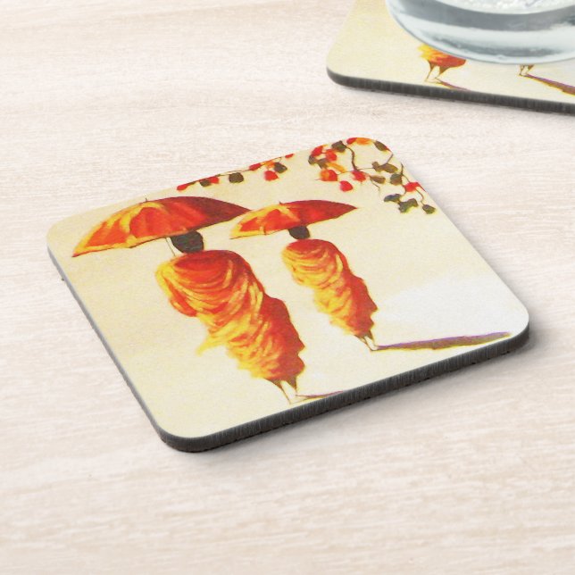 2 Laotian Buddhist Monks Coaster (Left Side)