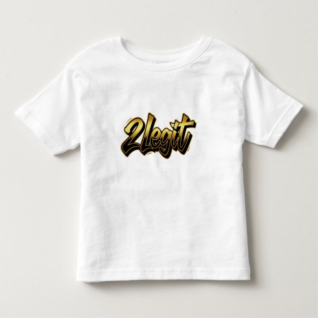 2 Legit birthday child tshirt (Front)