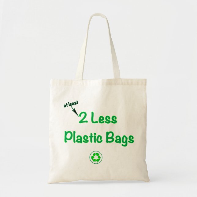 2 Less Plastic Bags (Front)