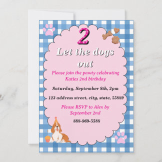 2 let the dogs out invitation