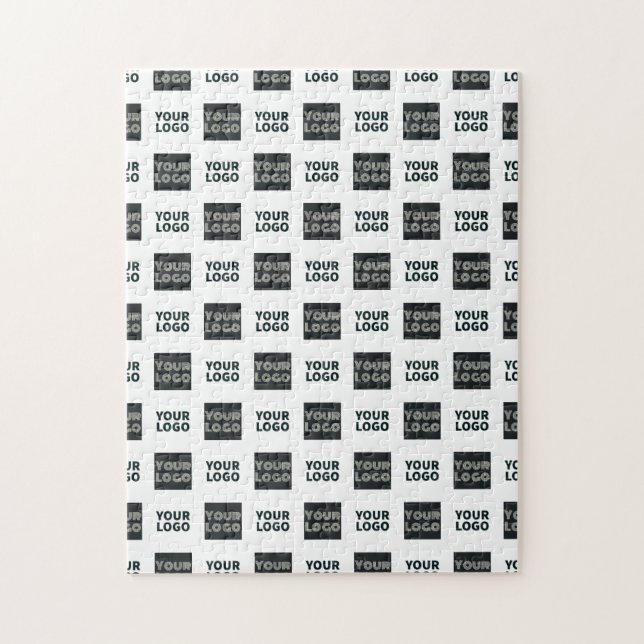 2 Logo's Simple Repeating Logo | White Jigsaw Puzzle (Vertical)
