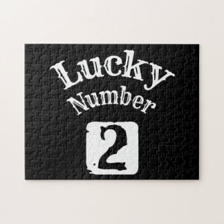 2 - Lucky Number 2 Luck Jigsaw Puzzle