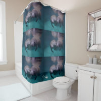 2 Manatee Friends shower curtain