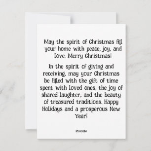 2. May your home be filled with the warmth Holiday Card