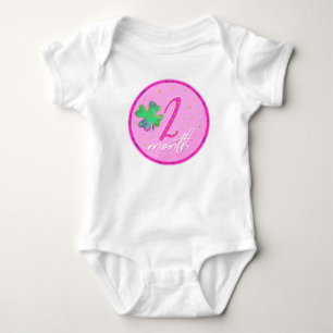 2 months birthday for girl baby bodysuit