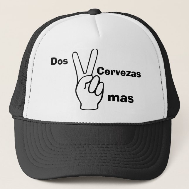 2 more beers trucker hat (Front)