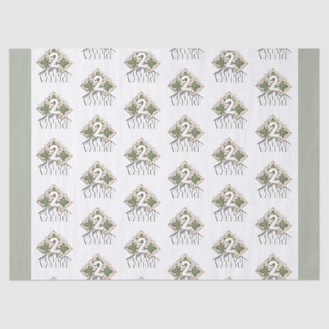 2 Mountain Warrior Post-Its Tissue Paper (Front)