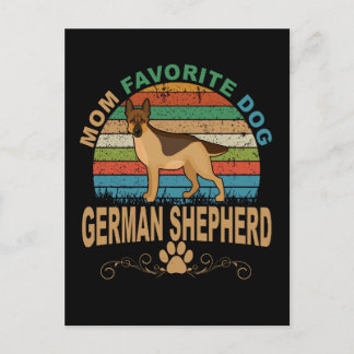 2 Mum Favourite Dog German Shepherd Postcard