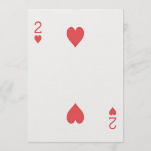 2 of Hearts Playing Card Las Vegas Wedding