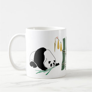 2 Pandas Eat Bamboo In Tropical Forest Coffee Mug