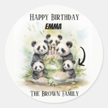 2 Parents 3 Kids - Watercolor Family Birthday  