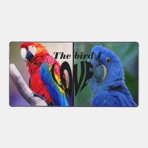 2 parrots Photography and Text Custom Monogram Des