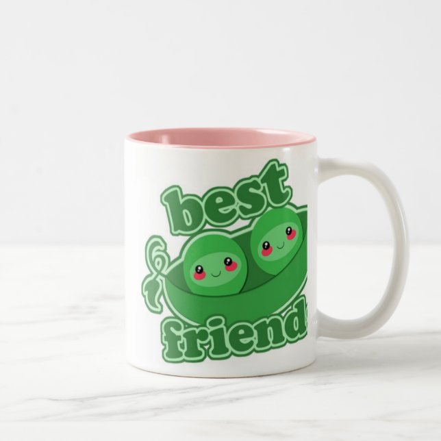 2 PEAS  BEST FRIENDS Two-Tone COFFEE MUG (Right)