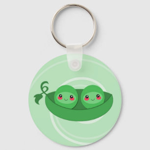 2 PEAS in a POD - keychain