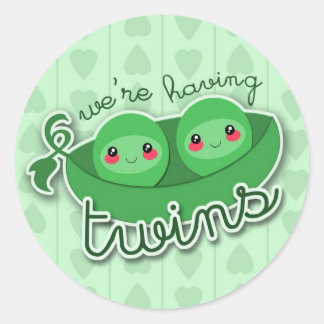 2 PEAS in a POD TWINS - sticker