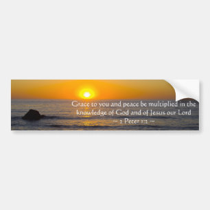 2 Peter 1:2 Bumper Sticker