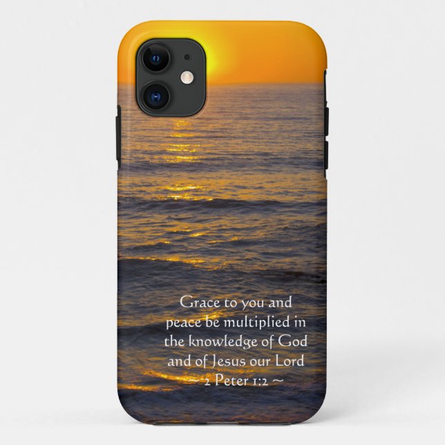 2 Peter 1:2 Case-Mate iPhone Case (Back)