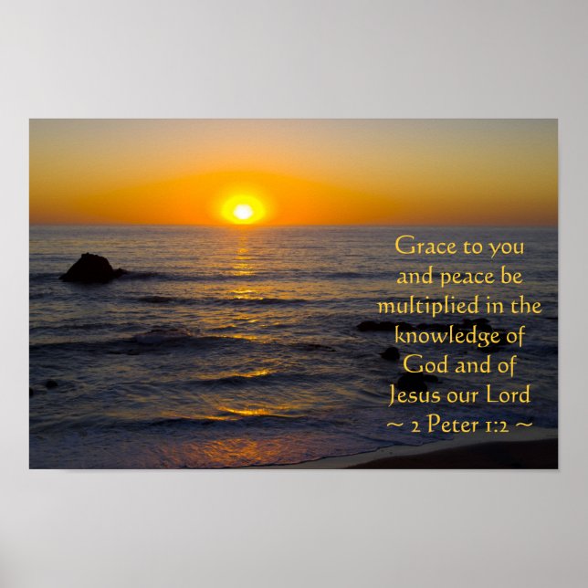 2 Peter 1:2 Poster (Front)