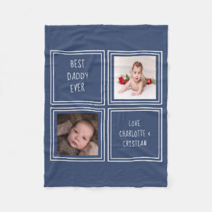 2 Photo And Text Design Your Own Personalised Fleece Blanket
