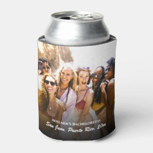 2 Photo Bachelorette Party Favour Personalised Can Cooler