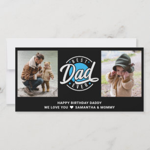 2 Photo Collage Best Dad Ever Add Any Greeting Card