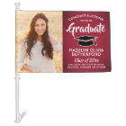 2 Photo Congrats Red Black White Graduation Parade