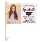 2 Photo Congrats Red Black White Graduation Parade