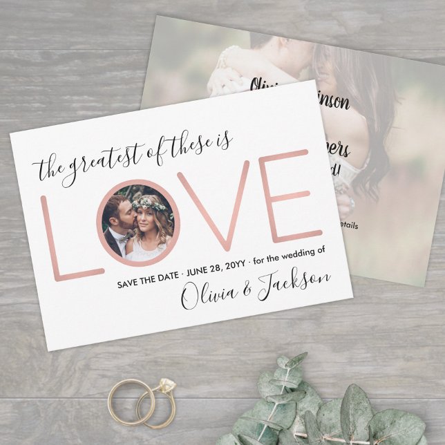 2 Photo Corinthians Love Wedding Save the Date (Creator Uploaded)