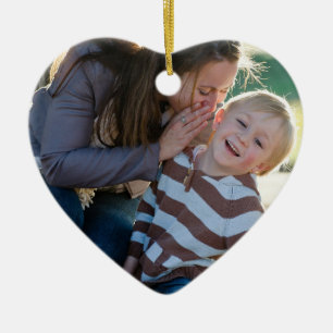 2 Photo Custom  Ceramic Ornament