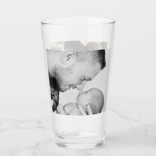 2 Photo Custom Double Sided  Glass (Front)