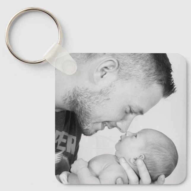 2 Photo Custom Double Sided  Key Ring (Front)