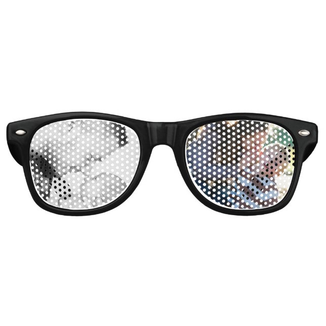2 Photo Custom Double Sided  Retro Sunglasses (Front)