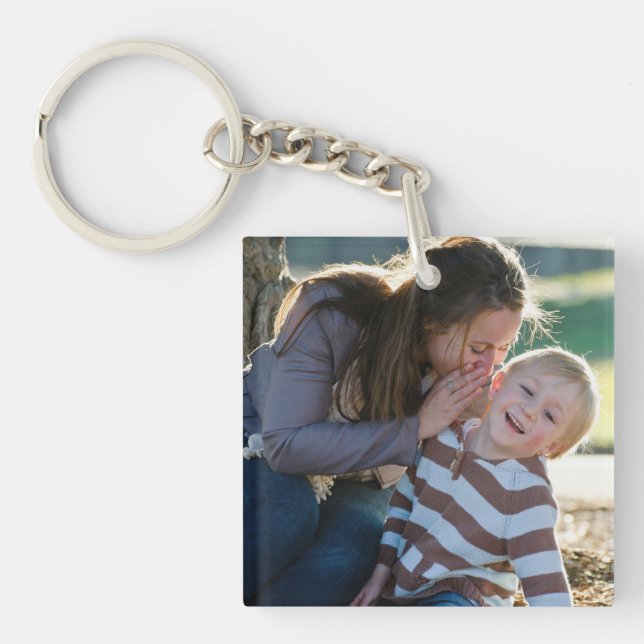 2 Photo Custom  Key Ring (Front)