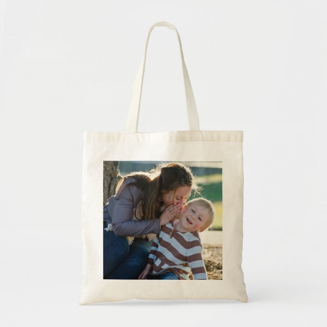 2 Photo Custom  Tote Bag (Front)