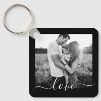 2 Photo Double Sided Template Love Text Metal Keyc