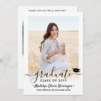 2 Photo Drive-By Graduation Parade Simple Modern