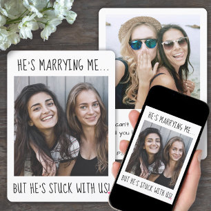 2 Photo Funny Bridesmaid / Maid of Honour Proposal Invitation