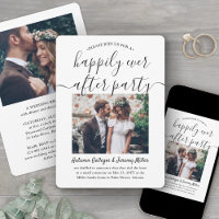 2 Photo Happily Ever After Party Elopement Wedding