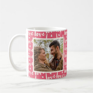 2 Photo Love Typography Coffee Mug