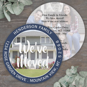 2 Photo New Home Change of Address Unique Moving Announcement