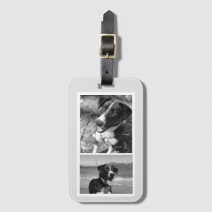 2 Photo Personalised Dog Lover Luggage Tag