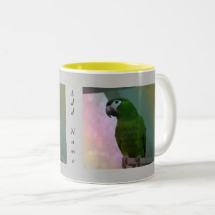 2 Photo Personalised Mug Grey background