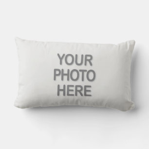 2 Photo Template Double-sided DIY Front Back Lumbar Cushion