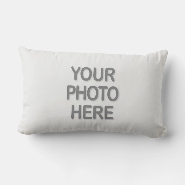 2 Photo Template Double-sided DIY Front Back  Lumbar Cushion (Back)