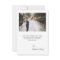 2-Photo Wedding White Script Thank You Card