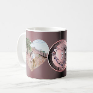 2 Photos 7th Copper Wedding Anniversary Coffee Mug