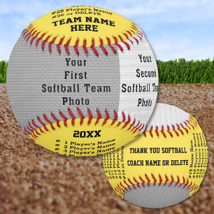 2 Photos, All Player's, Team, Coach Names Softball