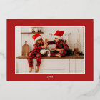 2 photos believe in Christmas magic family red